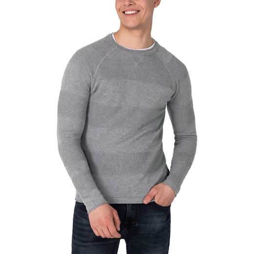 Timezone Sweter w kolorze szarym ze sklepu Limango Polska w kategorii Swetry męskie - zdjęcie 172092090