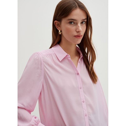 STEFANEL Bluzka w kolorze jasnoróżowym ze sklepu Limango Polska w kategorii Koszule damskie - zdjęcie 172092143