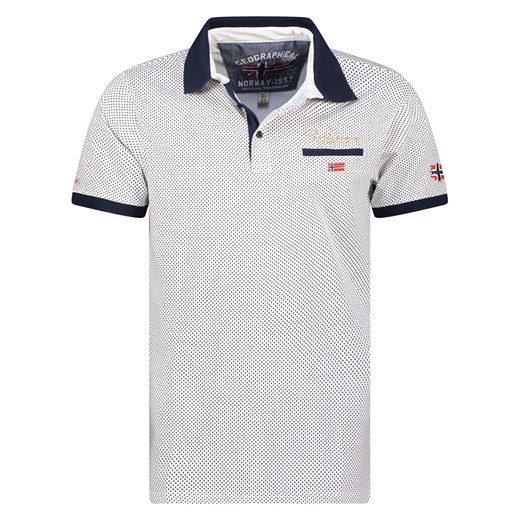 Geographical Norway Koszulka polo w kolorze białym ze sklepu Limango Polska w kategorii T-shirty męskie - zdjęcie 172092412