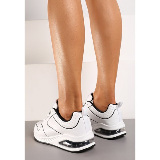 Buty sportowe damskie Renee sneakersy białe skórzane 