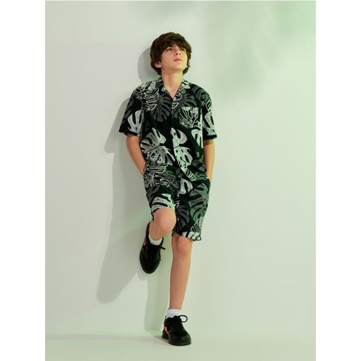 Sinsay - Komplet: koszula i szorty - czarny ze sklepu Sinsay w kategorii Piżamy dziecięce - zdjęcie 172094652