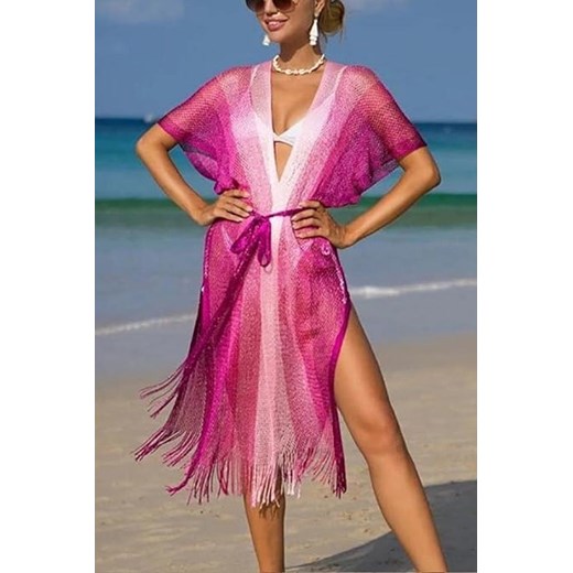Pareo LORTONA PINK ze sklepu Ivet Shop w kategorii Odzież plażowa - zdjęcie 172094823