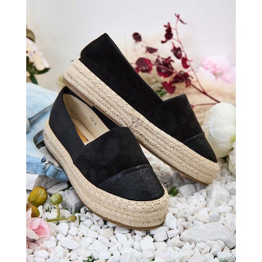 Espadryle damskie Royalfashion.pl z tkaniny na lato 