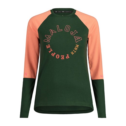 Maloja Koszulka funkcyjna &quot;DiamondM&quot; w kolorze zielono-pomarańczowym ze sklepu Limango Polska w kategorii Bluzki damskie - zdjęcie 172103763