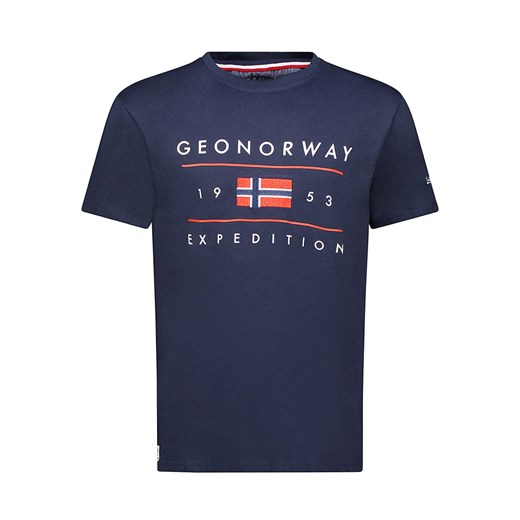 Geographical Norway Koszulka w kolorze granatowym Geographical Norway M okazyjna cena Limango Polska