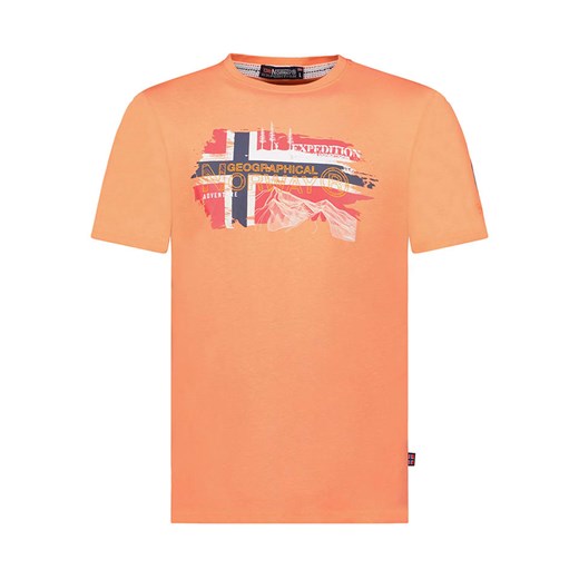 Geographical Norway Koszulka w kolorze pomarańczowym ze sklepu Limango Polska w kategorii T-shirty męskie - zdjęcie 172104034