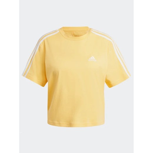 adidas T-Shirt Essentials 3-Stripes IS1575 Żółty Loose Fit XL MODIVO