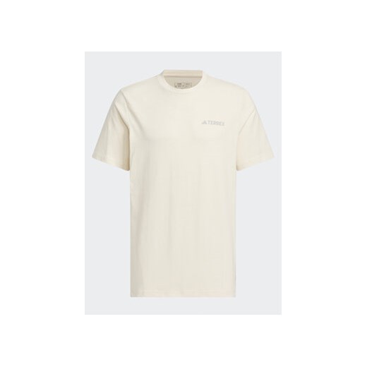 adidas T-Shirt Graphic IS0287 Écru Regular Fit ze sklepu MODIVO w kategorii T-shirty męskie - zdjęcie 172104553