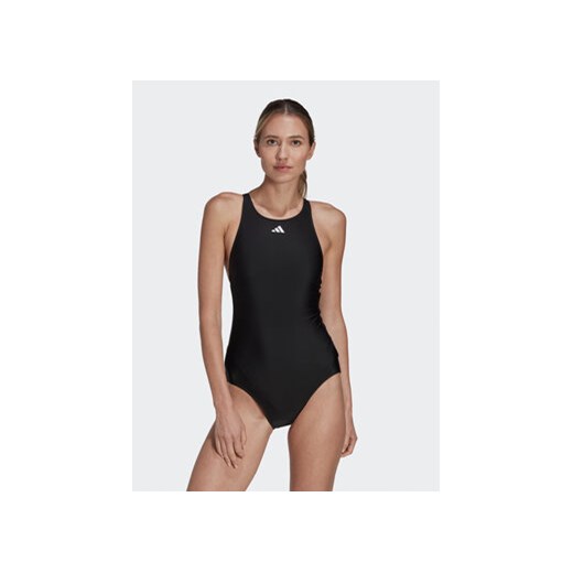 adidas Strój kąpielowy Tape Swimsuit HR6474 Czarny ze sklepu MODIVO w kategorii Stroje kąpielowe - zdjęcie 172104593