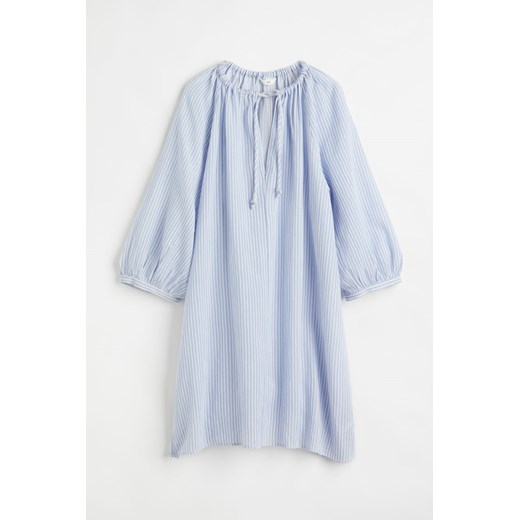 H & M - Sukienka z baloniastym rękawem - Niebieski ze sklepu H&M w kategorii Sukienki - zdjęcie 172107872