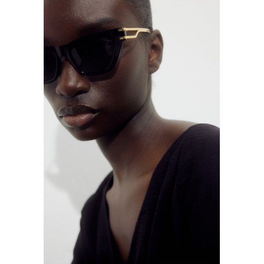 H & M - Okulary przeciwsłoneczne typu „kocie oczy" - Czarny ze sklepu H&M w kategorii Okulary przeciwsłoneczne damskie - zdjęcie 172107884