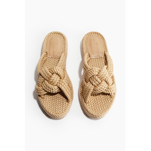 H & M - Klapki - Beżowy H & M 42 H&M