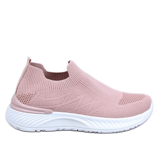 Buty sportowe skarpetkowe Fourny Pink różowe ze sklepu ButyModne.pl w kategorii Buty sportowe damskie - zdjęcie 172108054