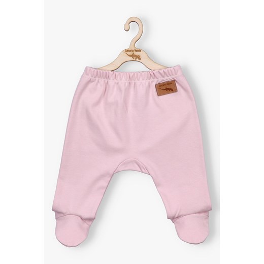 Brązowe półśpiochy niemowlęce bawełniane - Lagarto Verde ze sklepu 5.10.15 w kategorii Spodnie i półśpiochy - zdjęcie 172109371