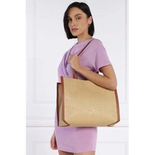 Shopper bag Patrizia Pepe ze skóry ekologicznej