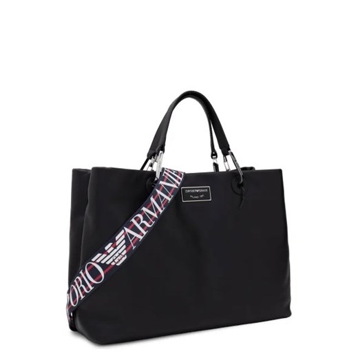 Shopper bag Emporio Armani ze skóry