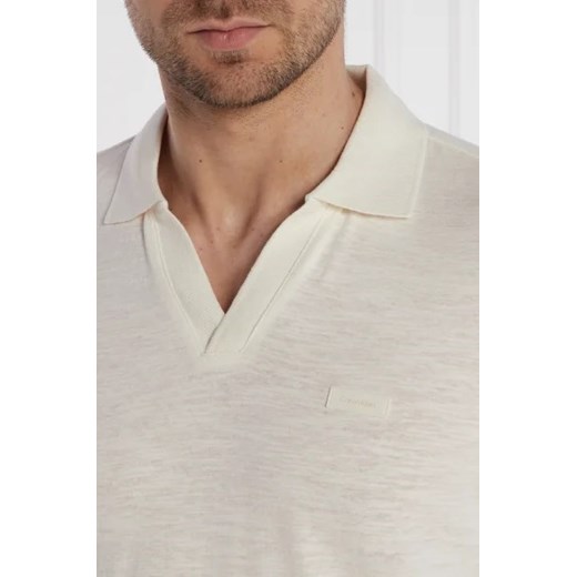 Calvin Klein Polo | Regular Fit | z dodatkiem lnu Calvin Klein XXXL Gomez Fashion Store