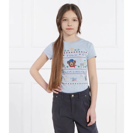 Bluzka dziewczęca Polo Ralph Lauren bawełniana 