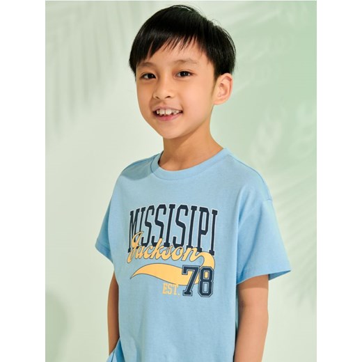 Sinsay - Koszulka - niebieski ze sklepu Sinsay w kategorii T-shirty chłopięce - zdjęcie 172114451