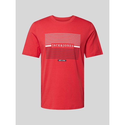 T-shirt z nadrukiem z logo model ‘CYRUS’ ze sklepu Peek&Cloppenburg  w kategorii T-shirty męskie - zdjęcie 172115053