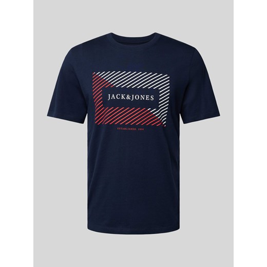 T-shirt z nadrukiem z logo model ‘CYRUS’ ze sklepu Peek&Cloppenburg  w kategorii T-shirty męskie - zdjęcie 172115203