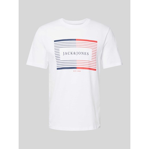 T-shirt z nadrukiem z logo model ‘CYRUS’ ze sklepu Peek&Cloppenburg  w kategorii T-shirty męskie - zdjęcie 172115220