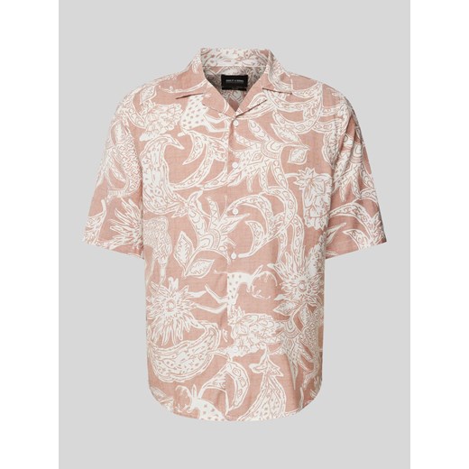 Koszula casualowa o kroju relaxed fit z nadrukiem z motywem na całej powierzchni ze sklepu Peek&Cloppenburg  w kategorii Koszule męskie - zdjęcie 172115402
