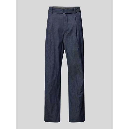 Chinosy z materiałowym paskiem ze sklepu Peek&Cloppenburg  w kategorii Spodnie męskie - zdjęcie 172115412