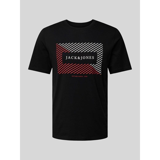 T-shirt z nadrukiem z logo model ‘CYRUS’ ze sklepu Peek&Cloppenburg  w kategorii T-shirty męskie - zdjęcie 172115571