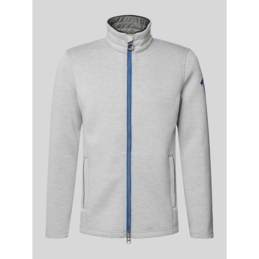 Bluza rozpinana z wyhaftowanym logo model ‘TAMPER’ ze sklepu Peek&Cloppenburg  w kategorii Bluzy męskie - zdjęcie 172115744