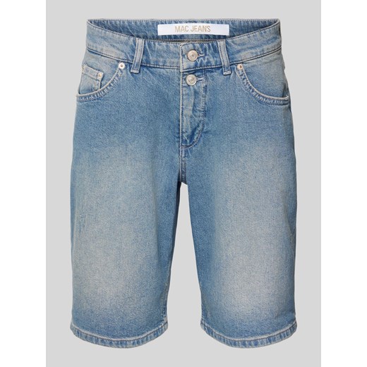 Szorty jeansowe o kroju regular fit z 5 kieszeniami ze sklepu Peek&Cloppenburg  w kategorii Szorty - zdjęcie 172115781