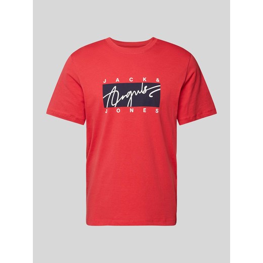 T-shirt z nadrukiem z logo model ‘JOSHUA’ ze sklepu Peek&Cloppenburg  w kategorii T-shirty męskie - zdjęcie 172115800