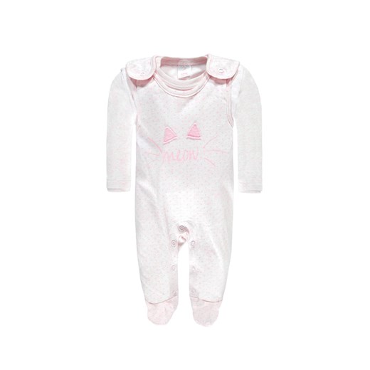 Dziewczęcy spioch + bluzka z długim rękawem różowy ze sklepu 5.10.15 w kategorii Komplety niemowlęce - zdjęcie 172115811