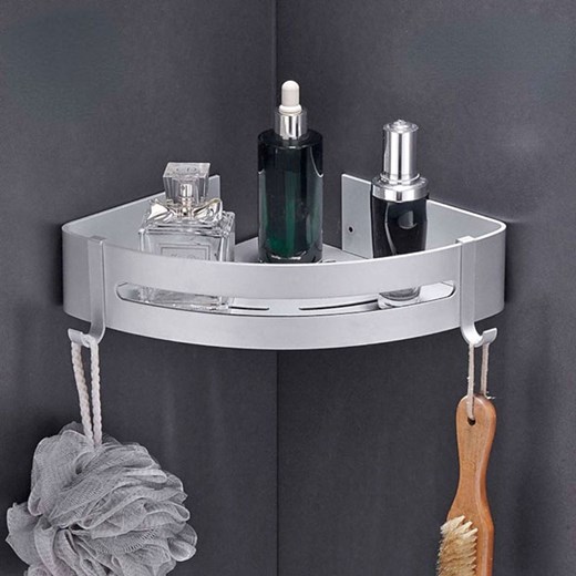 Srebrna aluminiowa półka pod prysznic - Alunis Elior One Size Edinos.pl okazja