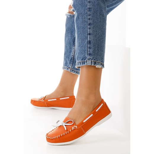 Pomarańczowe mokasyny damskie Regna ze sklepu Zapatos w kategorii Mokasyny damskie - zdjęcie 172118682