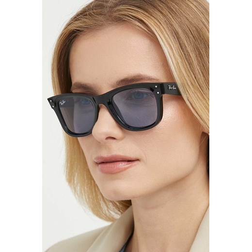 Ray-Ban okulary przeciwsłoneczne WAYFARER REVERSE kolor czarny 0RBR0502S 53 PRM