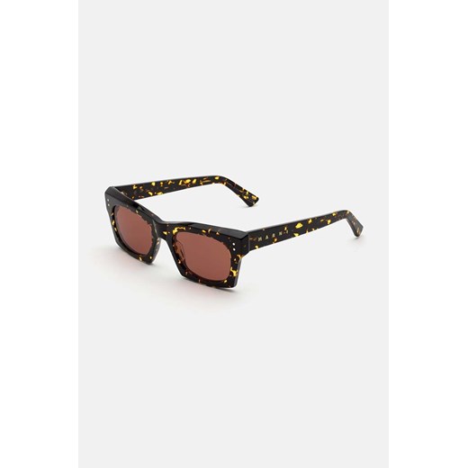Marni okulary przeciwsłoneczne Edku Maculato kolor brązowy EYMRN00055 002 2B3 ze sklepu PRM w kategorii Okulary przeciwsłoneczne damskie - zdjęcie 172119054