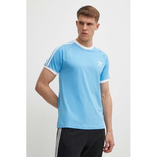 adidas Originals t-shirt bawełniany męski kolor niebieski z aplikacją IM9392 ze sklepu PRM w kategorii T-shirty męskie - zdjęcie 172119193