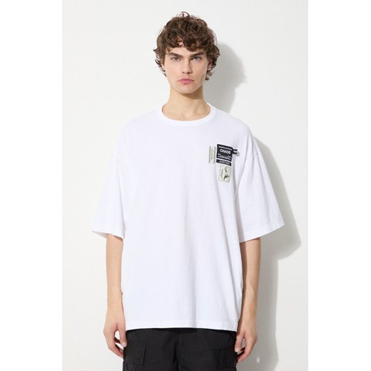 Undercover t-shirt bawełniany Tee męski kolor biały z aplikacją UC1D4807.4 ze sklepu PRM w kategorii T-shirty męskie - zdjęcie 172119241
