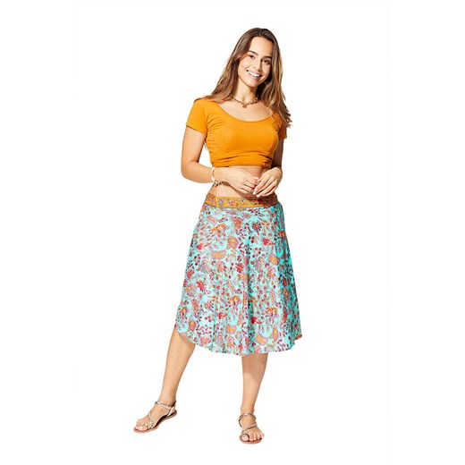 Aller Simplement Spódnica w kolorze turkusowo-czerwonym Aller Simplement 34-40 okazja Limango Polska