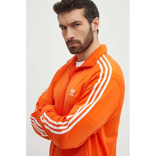 adidas Originals bluza męska kolor pomarańczowy z aplikacją IR9902 ze sklepu ANSWEAR.com w kategorii Bluzy męskie - zdjęcie 172119804