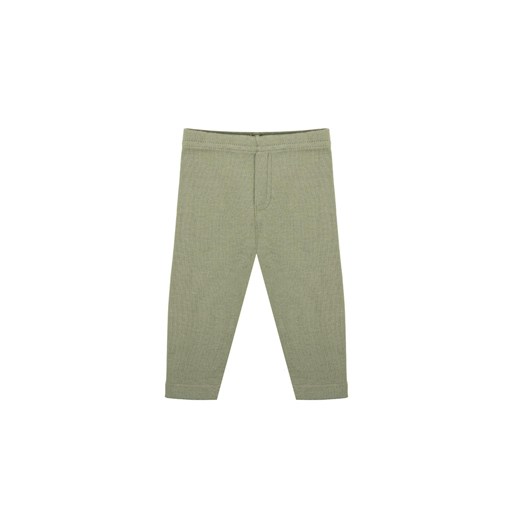 Bawełniane spodnie chłopięce w kolorze zielonym ze sklepu 5.10.15 w kategorii Spodnie chłopięce - zdjęcie 172122064