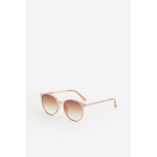 H & M - Okrągłe okulary przeciwsłoneczne - Różowy H & M One Size H&M