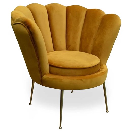 Fotel wypoczynkowy w stylu glamour - Beweris 40 kolorów Elior One Size okazja Edinos.pl