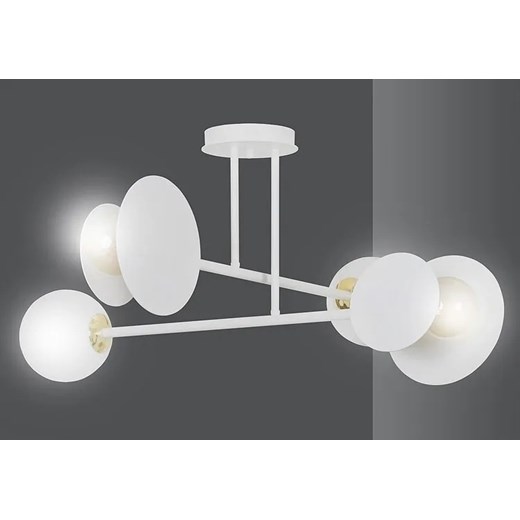 Biała metalowa lampa sufitowa - D008-Intis Lumes One Size Edinos.pl