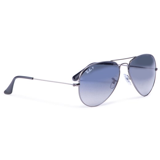 Okulary przeciwsłoneczne Ray-Ban Aviator 0RB3025 004/78 Szary ze sklepu eobuwie.pl w kategorii Okulary przeciwsłoneczne damskie - zdjęcie 172125291