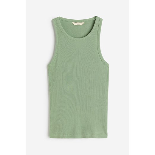 H & M - Koszulka z domieszką jedwabiu - Zielony H & M S H&M