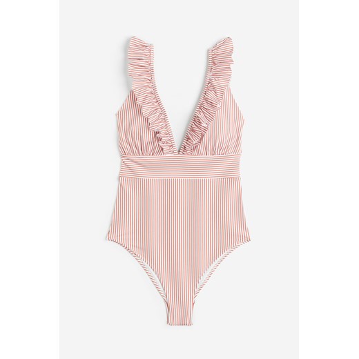 H & M - Kostium kąpielowy z usztywnianymi miseczkami - Biały H & M 36 H&M