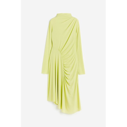 H & M - Asymetryczna sukienka dżersejowa - Zielony H & M S H&M