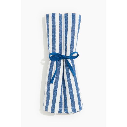 H & M - Tekstylna serwetka 2-pak - Niebieski ze sklepu H&M w kategorii Tekstylia kuchenne - zdjęcie 172126254